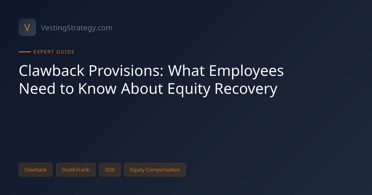 Clawback Provisions: What Employees Need to Know About Equity Recovery ...