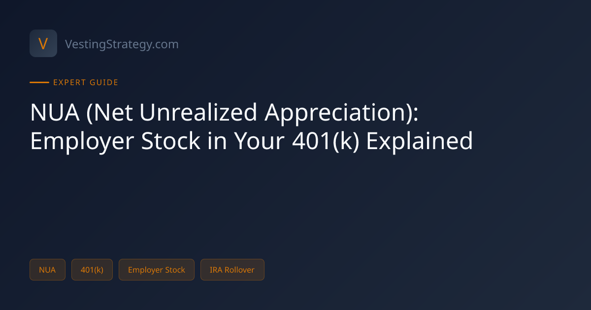 NUA (Net Unrealized Appreciation): Employer Stock in Your 401(k ...