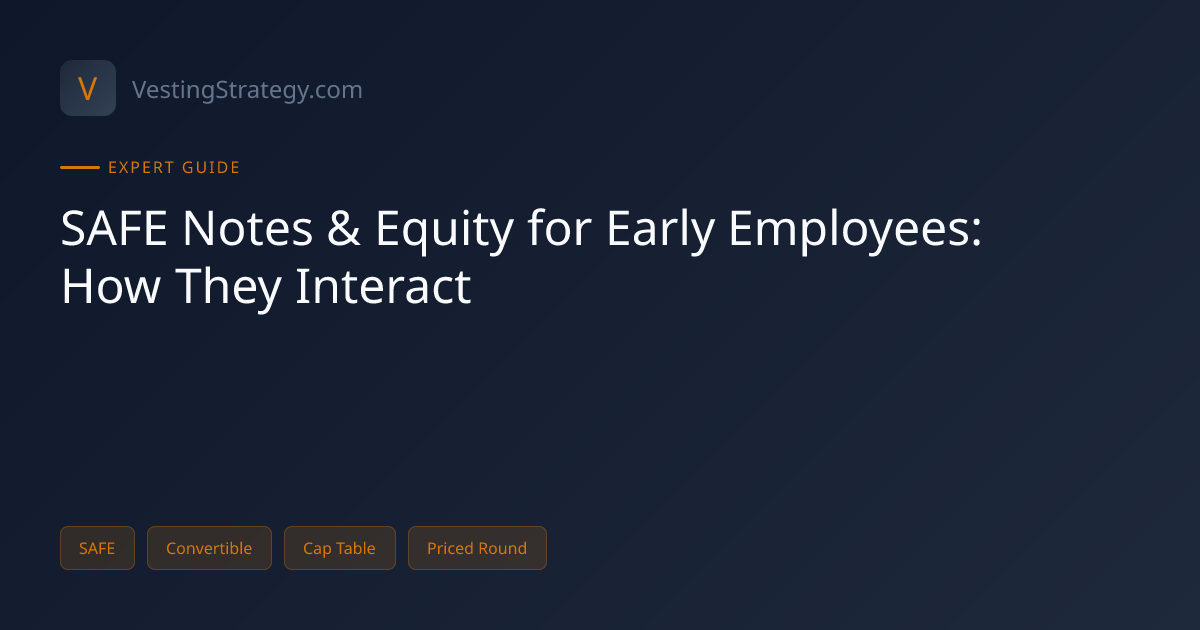 SAFE Notes & Equity for Early Employees: How They Interact ...