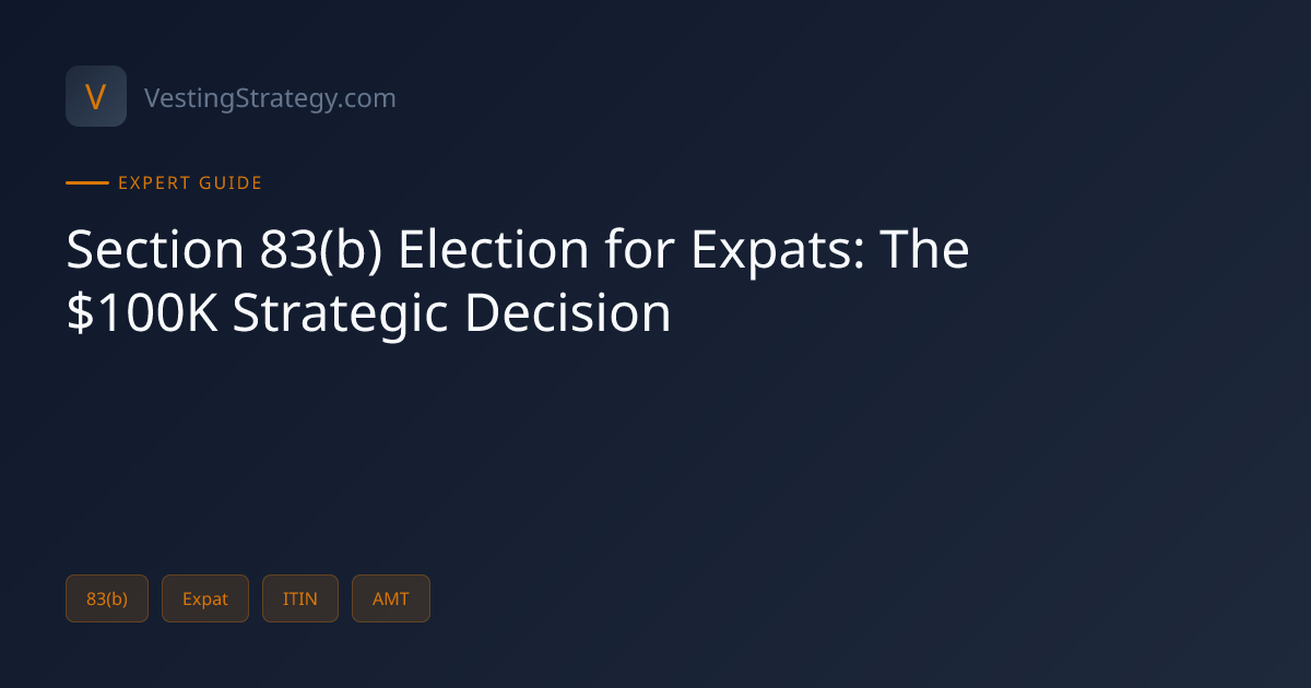 Section 83(b) Election for Expats: The $100K Strategic Decision ...